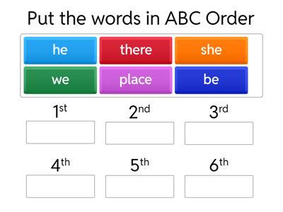 ABC Order
