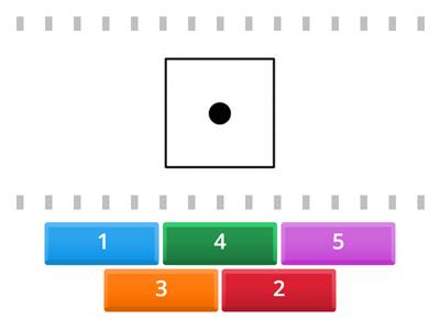 Numbers 1-5 match dots with numbers