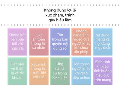 ỨNG XỬ TRÊN MẠNG