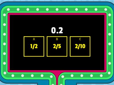 Decimal/Fraction Game