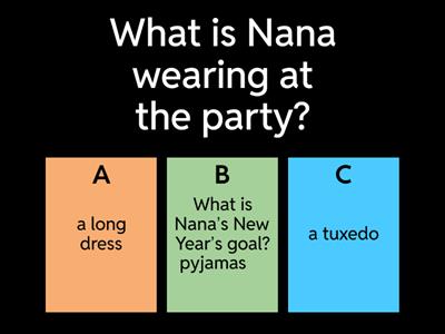 New Year's Comprehension