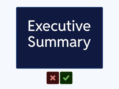 Elements of a business plan 