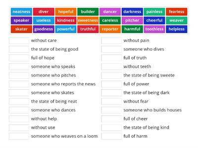 Suffixes