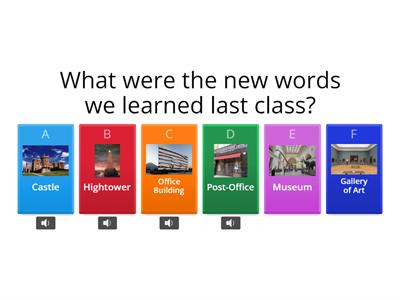 Vocabulary Review - Last Unit