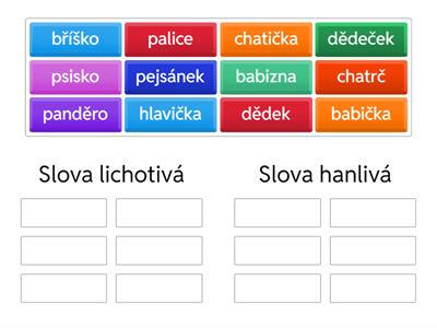Slova citově zabarvená 2.třída