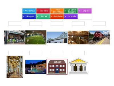  French: places in town