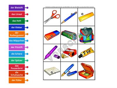 A1.1 L9 Schulsachen Wortschatz