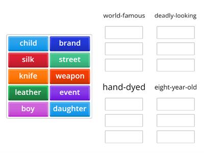 B1.7 Compound adjectives 2