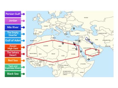 Middle East Physical Features