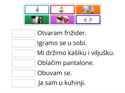 Kućne aktivnosti - srpski za decu 
