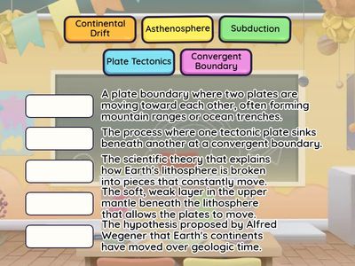 Review Activity about Plate Tectonics