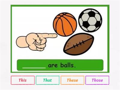 This that these those