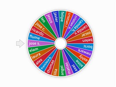 ruleta de estudiantes