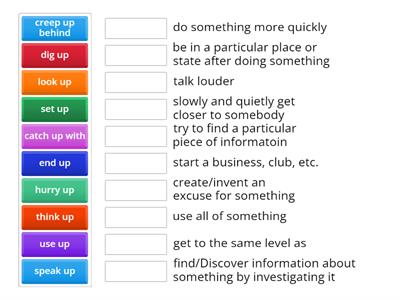 OPTIMISE B2 UNIT 2 PHRASAL VERBS