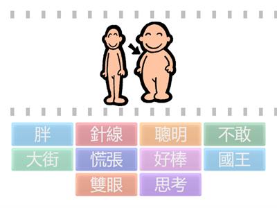 第07課：國王的新衣裳，共10題。(語詞圖片配對，114學年/二上康軒)