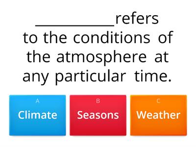 Weather and Climate 