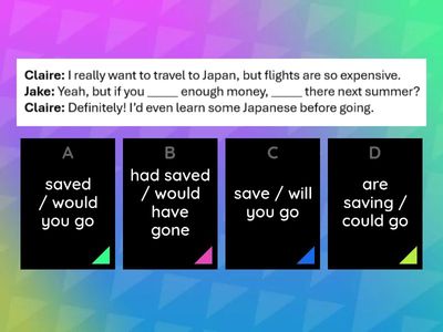 TA-03. Unit 7 review: conditionals (first, second, third, mixed )