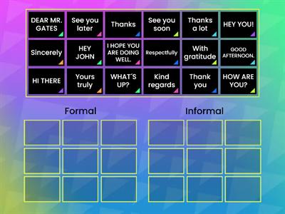 [GLOBAL 1] L05 - EMAIL OPENING AND CLOSING LINES - FORMAL x INFORMAL