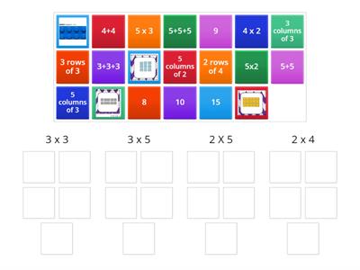 Multiplication arrays