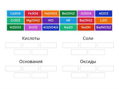 Классы неорганических соединений