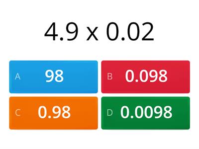 Multiplying Decimals 