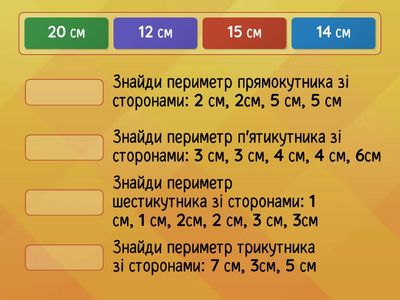 Периметр фігур