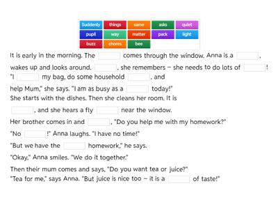 Complete the sentences