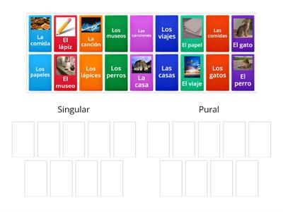 Singular → Plural Sustantivos