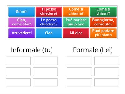 formale e informale