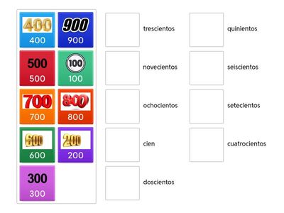 Nombres, les centaines