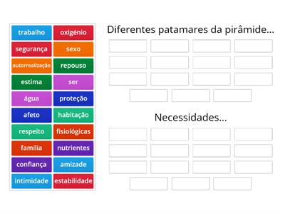 Pirâmide das necessidades - Maslow