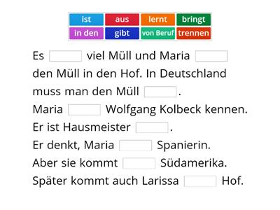 Schritte 3, Lektion 2 , KB S.19