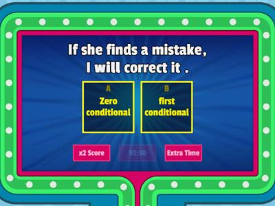 First conditional - Zero conditional 