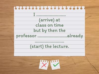 Past perfect and past simple