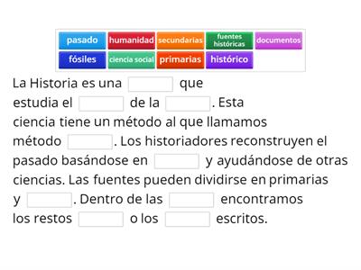 Completa los espacios en blanco