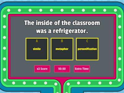 Simile, Metaphor, or Personification?