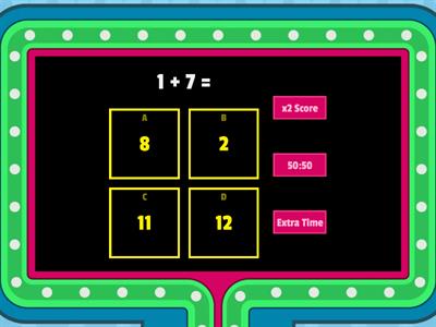 Addition Fact Fluency Practice