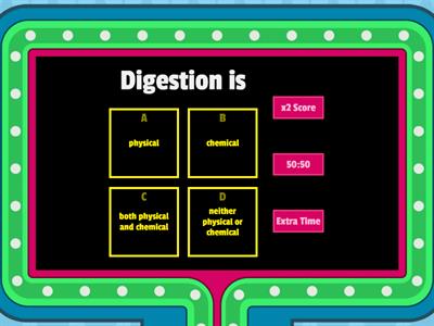  FFynone House AQA biology: cell metabolism: digestion (gameshow quiz)