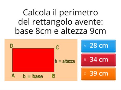 game quiz Perimetro e area 