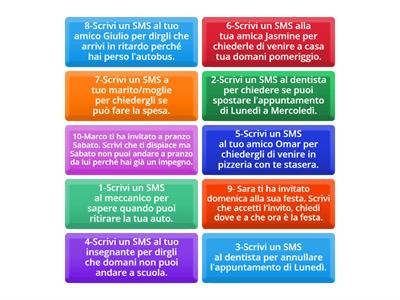 SCRIVERE SMS