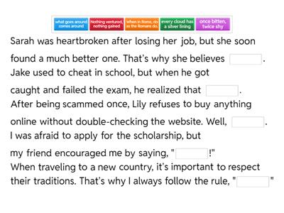 Speakout B2 U3 idioms