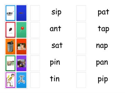 1. satpin - reading words CVC