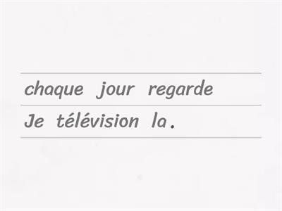 Je sais construire des phrases en français