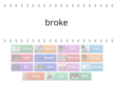 15 podstawowych czasowników nieregularnych (=15 basic irregular verbs)