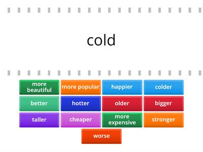 Comparatives of ADJECTIVES