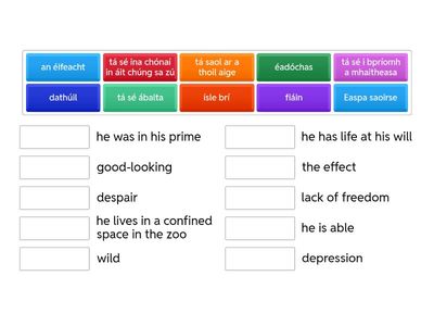 Géibheann - Téama an dáin