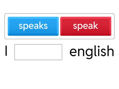 English Structure -  Simple Present