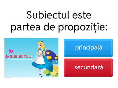 SUBIECTUL - clasa a 4-a