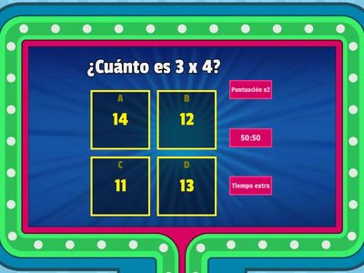 Tablas de Multiplicar