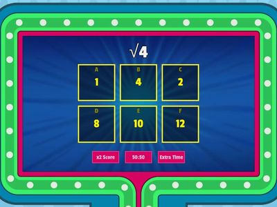 Square Roots and Cube Roots Game Show